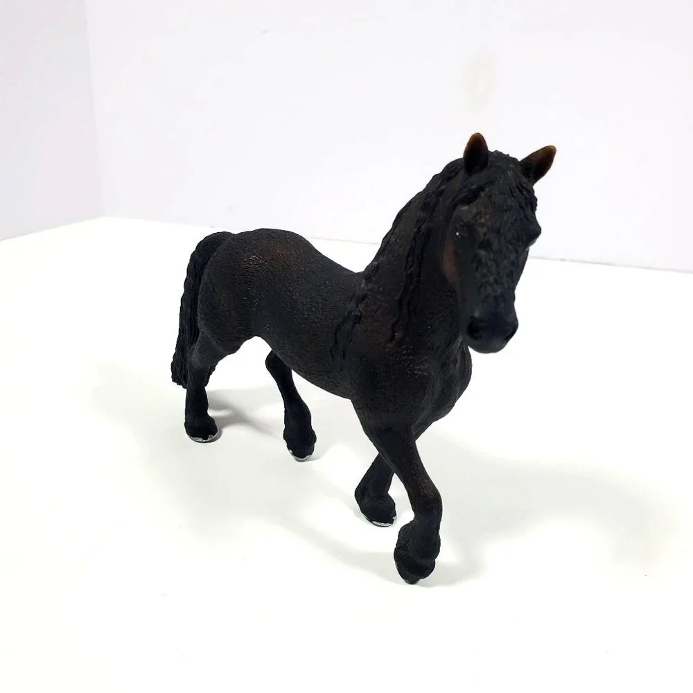 2009 Schleich Freisian Horse D-73527 Realistic Black Figure - Picture 2 of 16